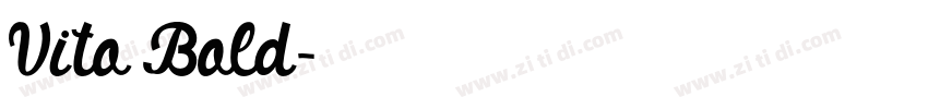 Vito Bold字体转换
